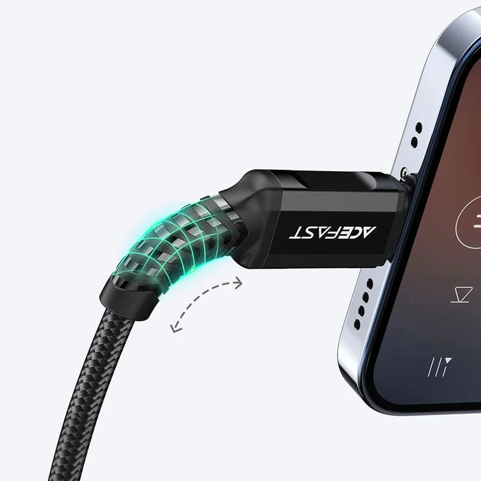 Acefast audio cable MFI Lightning - 3.5mm mini jack (female) 18cm AUX black (C1-05 black) - Audio adapters<<<HurtelXML