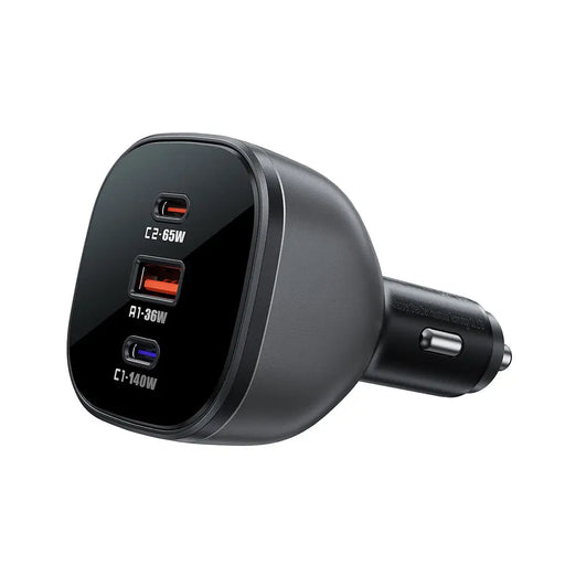 Acefast B14 car charger 165W 2x USB-C 1x USB-A - black - Cell phone USB charger<<<HurtelXML