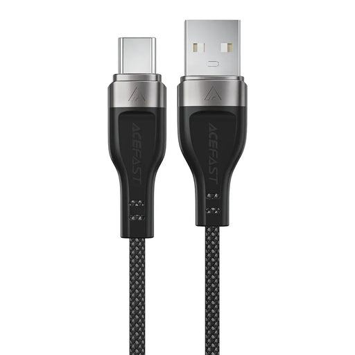 Acefast C11-04 USB-A - USB-C 3A Cable 1.2m Magnetic Braid - Black - Cell phone cables<<<HurtelXML
