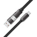 Acefast C13-05 USB-C - USB-A / USB-C Cable 480Mb/s 3A 0.2m - Black - *Temporary category<<<HurtelXML