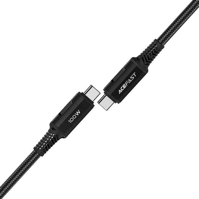 Acefast C4-03 Black USB-C - USB-C PD QC cable 100W 5A 480Mb/s 2m - black - Cell phone cables<<<HurtelXML