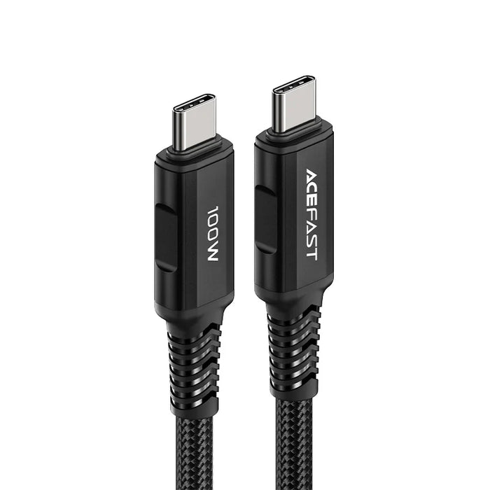 Acefast C4-03 Black USB-C - USB-C PD QC cable 100W 5A 480Mb/s 2m - black - Cell phone cables<<<HurtelXML