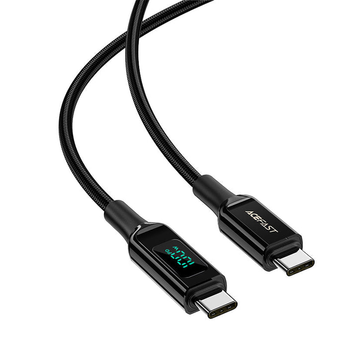 Acefast C6-03 Black USB-C - USB-C PD QC cable 100W 5A 480Mb/s 2m - black - Cell phone cables<<<HurtelXML