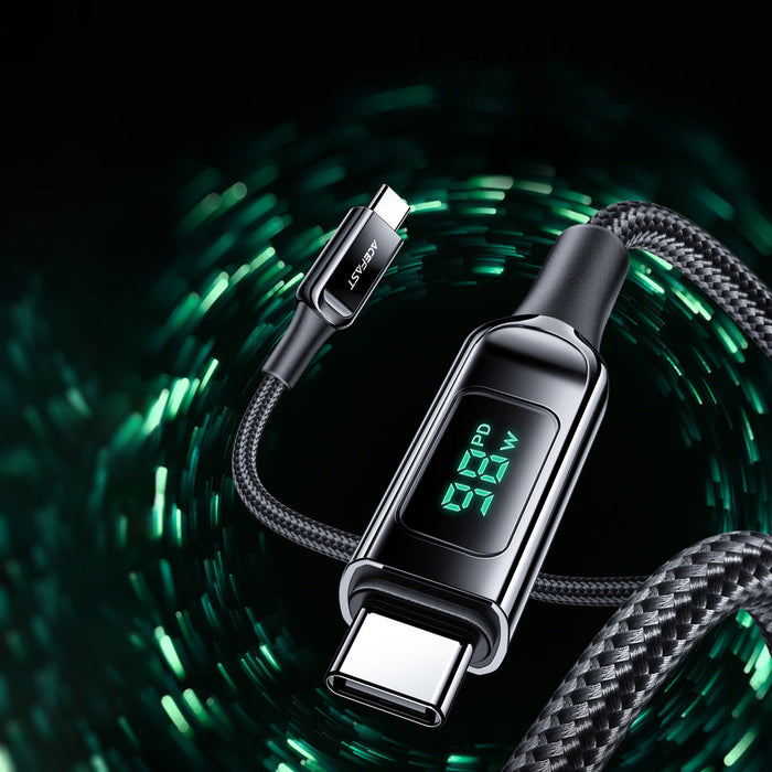 Acefast C6-03 Black USB-C - USB-C PD QC cable 100W 5A 480Mb/s 2m - black - Cell phone cables<<<HurtelXML