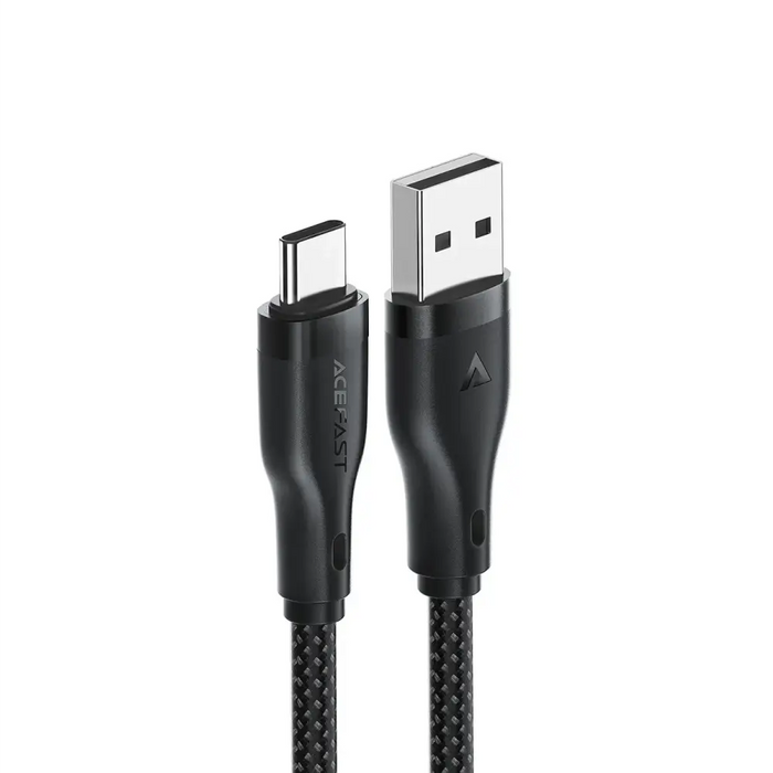 Acefast C8-04 USB-A / USB-C 3A cable 1.2m - black - Cell phone cables<<<HurtelXML