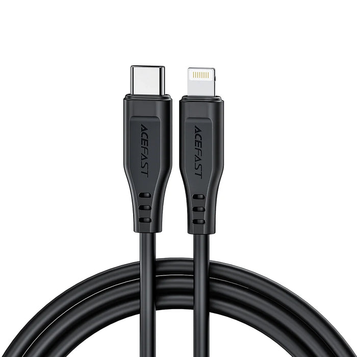 Acefast cable MFI USB Type C - Lightning 1.2m 30W 3A black (C3-01 black) - Cell phone cables<<<HurtelXML