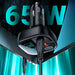 Acefast car charger 101W 2x USB Type C / USB PPS Power Delivery Quick Charge 4.0 AFC FCP black (B5) - Cell phone USB