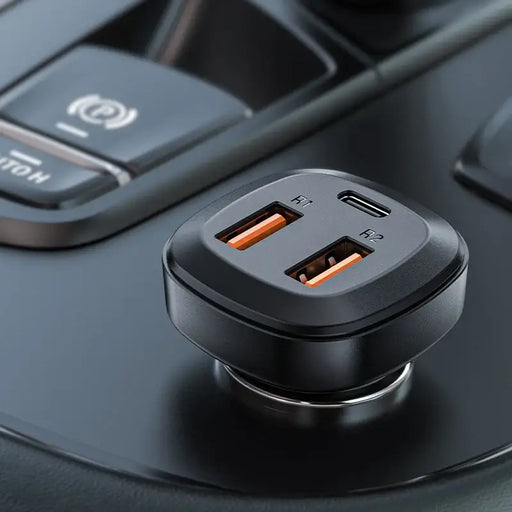 Acefast car charger 66W 2x USB / USB Type C PPS Power Delivery Quick Charge 4.0 AFC FCP SCP black (B9) - Cell phone USB