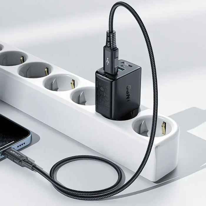 Acefast charger 2x USB 18W QC 3.0 AFC FCP black (A33 black) - Cell phone USB charger<<<HurtelXML