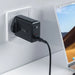 Acefast GaN charger (UK plug) 2x USB Type C 50W Power Delivery PPS Q3 3.0 AFC FCP black (A32 UK) - Cell phone USB