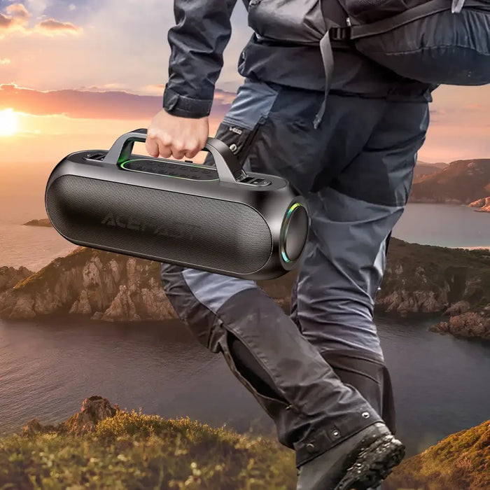 Acefast K1 Wireless Karaoke Speaker with 2 Microphones - Black - Headphones and speakers<<<HurtelXML