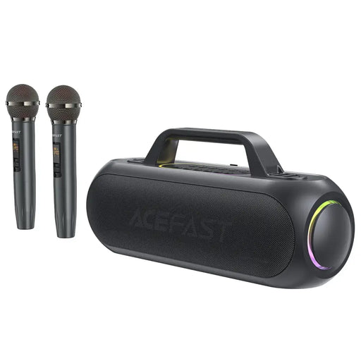 Acefast K1 Wireless Karaoke Speaker with 2 Microphones - Black - Headphones and speakers<<<HurtelXML