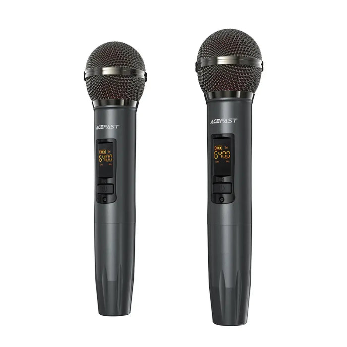 Acefast K1 Wireless Karaoke Speaker with 2 Microphones - Black - Headphones and speakers<<<HurtelXML