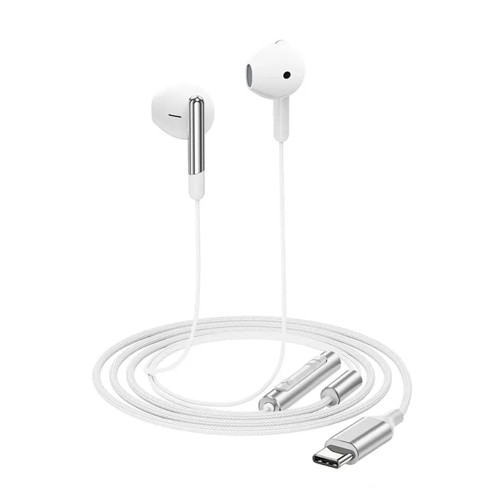 Acefast L3 Wired USB-C Headphones with Microphone - White - Headphones and speakers<<<HurtelXML