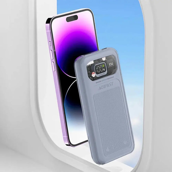 Acefast powerbank 10000mAh Sparkling Series fast charging 30W gray (M1) - Powerbanks<<<HurtelXML