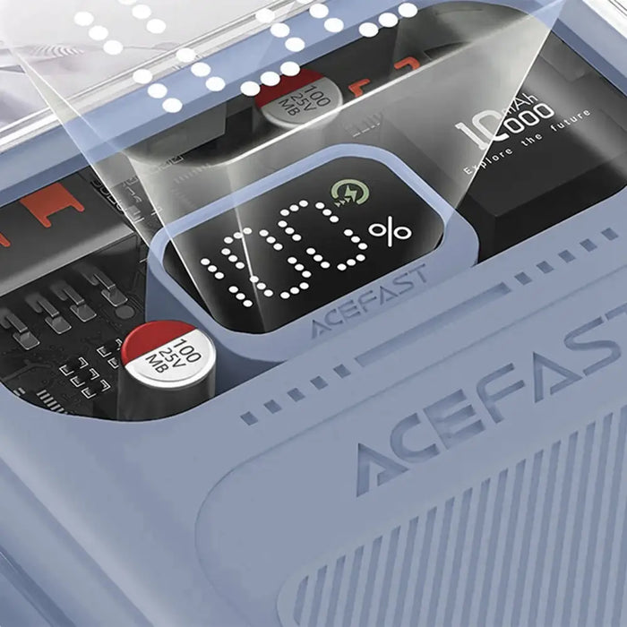 Acefast powerbank 10000mAh Sparkling Series fast charging 30W gray (M1) - Powerbanks<<<HurtelXML