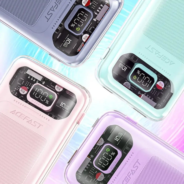 Acefast powerbank 10000mAh Sparkling Series fast charging 30W gray (M1) - Powerbanks<<<HurtelXML