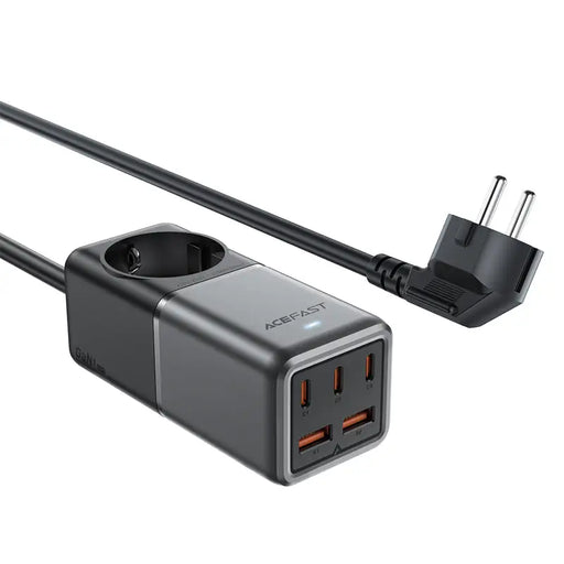 Acefast Z2 GaN 75W PD desktop charger 3x USB-C 2x USB-A - black and gray - Cell phone USB charger<<<HurtelXML