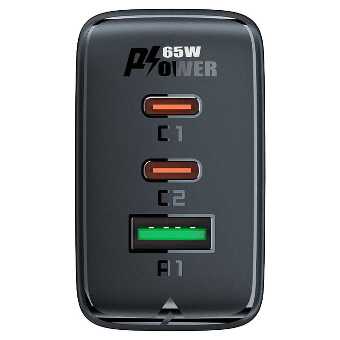 Acefast fast charger GaN (2x USB-C / USB-A) PPS / PD / QC4+ 65W white (A41)