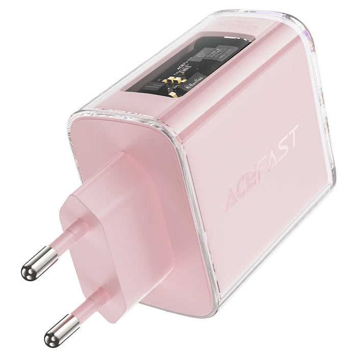 Acefast GaN charger 65W 3 ports (1xUSB, 2xUSB C) green (A45)