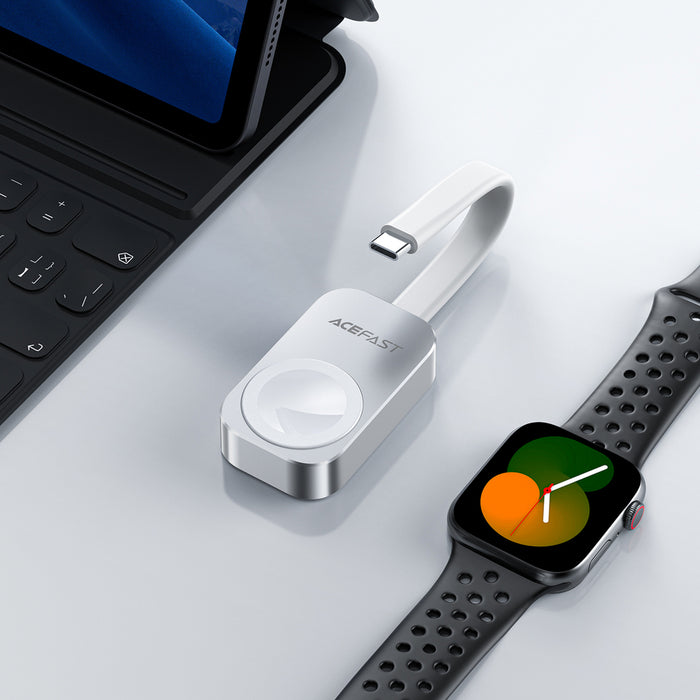 Acefast E21 5W Wireless Charger for Apple Watch - Silver