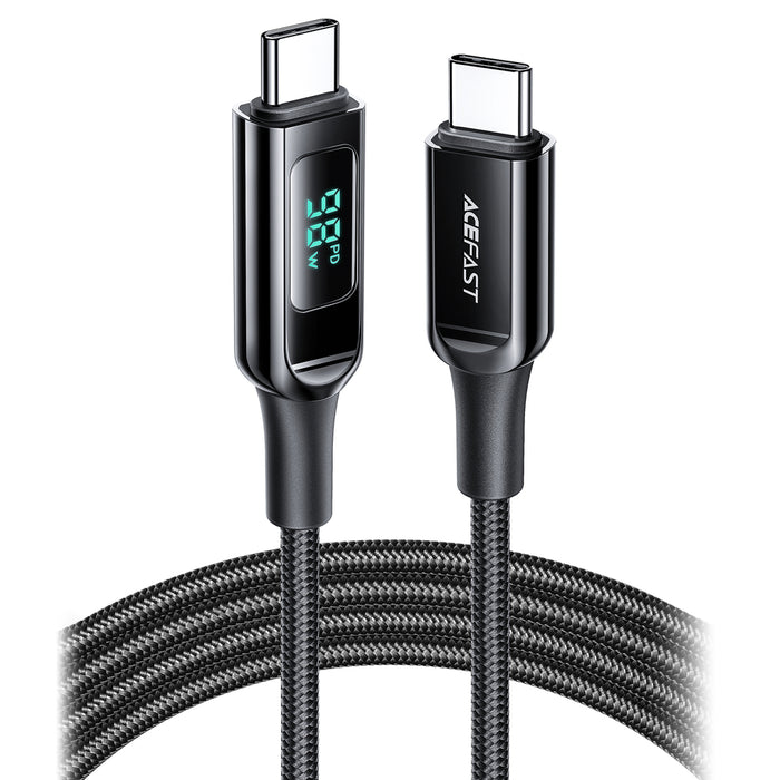 Acefast C6-03 Black USB-C - USB-C PD QC cable 100W 5A 480Mb/s 2m - black