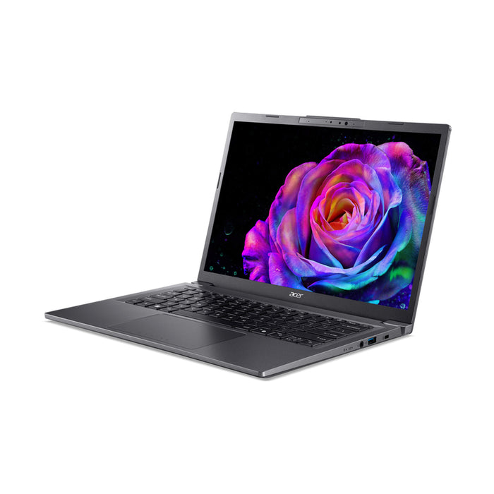 Ultrabook ACER Aspire 14 AI A14-52M-578N NX.J8LEX.008 14.0 ", INTEL CORE ULTRA 5 226V, RAM 16 GB, SSD 512 GB, INTEL ARC GRAPHICS 130V, WINDOWS 11, STEEL GRAY