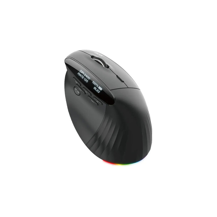 Acer Smart Fit Wireless Mouse, RF 2.4 GHz dongle, Bluetooth 5.0, Wired , 10 Buttons, DPI 8000, 90g , Black with RGB strip
