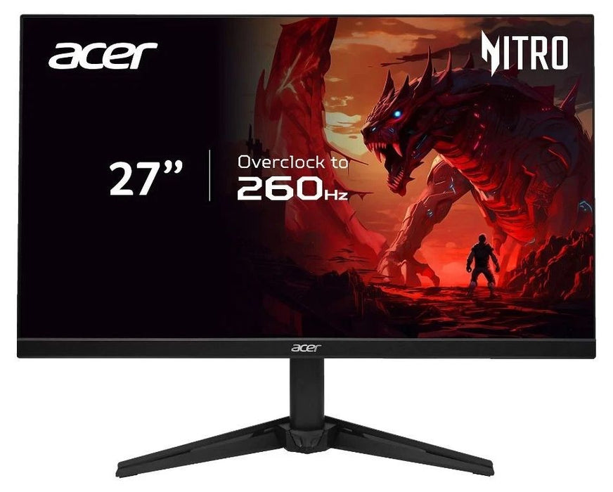 Acer Nitro QG271W5bmiipx, 27'' FHD (1920x1080) IPS, 260Hz, 100M:1, 250nits, 1ms/0.5ms (GTG)/1ms(VRB), FreeSync Premium, 2*HDMI, DP, Audio Out, VisionCare, ZeroFrame, Speakers, Energy Class D, Black, 2Y