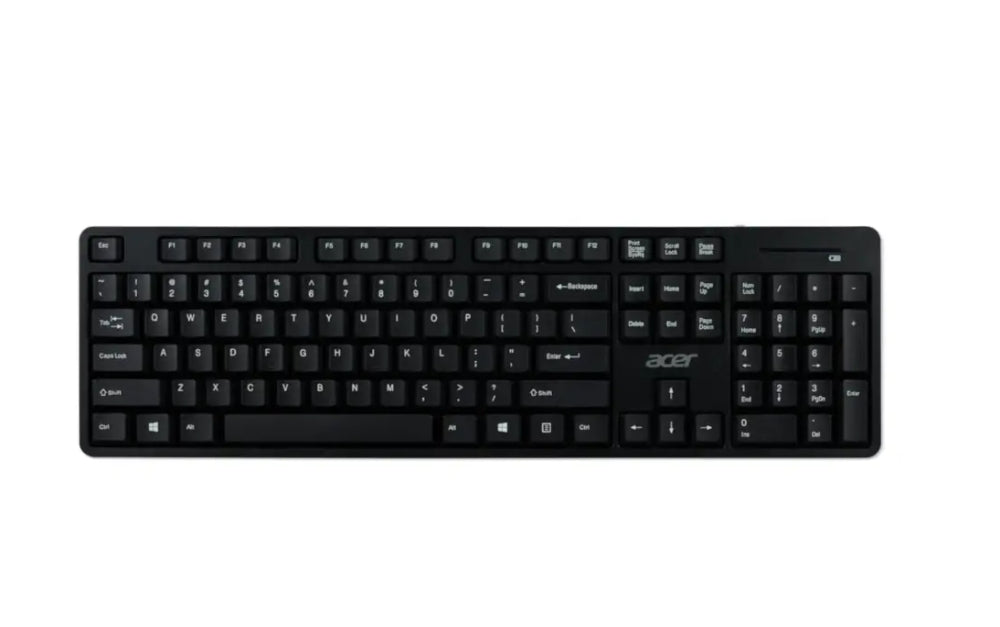 Acer Combo set AAK410 Keyboard & Mouse , Wireless, USB, Standard, Black, No Cyrillic