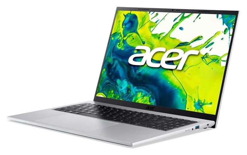 Acer Aspire Go 16, AG16-71P-55H3, Intel Core 5 120U (up to 5.00GHz, 12MB), 16" WUXGA(1920x1200) IPS 120Hz, 1*16GB DDR5 (1 slot free), 512GB PCIe NVMe SSD, Intel UMA, FHD Cam,TMP,WiFi 6, BT 5.1, Backlit Kbd, No OS, Pure Silver