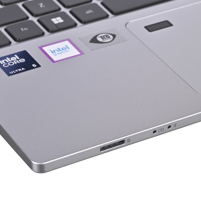 Acer TravelMate P2 TMP214-76-G2-TCO Ultra 5 125H 14" WUXGA IPS 300 nits AG 16GB DDR5 5600 512GB SSD Intel Arc Graphics WLAN + Bluetooth LAN 1080p webcam 53Wh FpR Windows 11 Pro Pure Silver 3-year on-site warranty