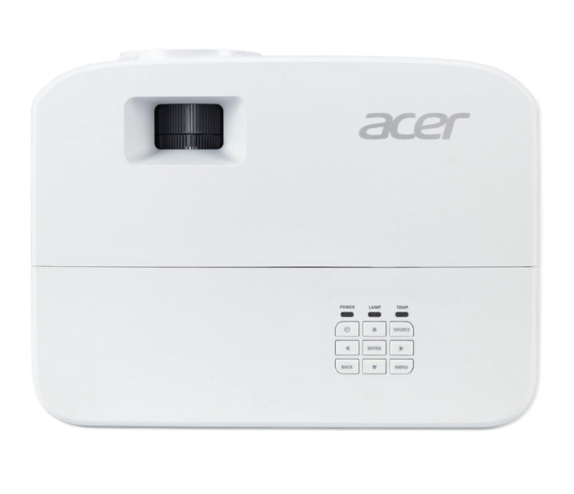 Acer Projector P1257i DLP, XGA (1024x768), 4800 ANSI LUMENS, 20000:1, 2x HDMI, RCA, Wireless dongle included, Audio in/out, VGA in/out, RS-232,Bluelight Shield, LumiSense, Built-in 10W Speaker, 2.4kg, White
