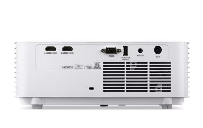 Acer Projector Vero XL2320p, DLP, Laser, WXGA (1280x800), 4000 ANSI Lumens, 3 500,000:1, 1.1x, Dynamic Black, HDMI 1.4 x 2, DC Out (5V/1.5A, USB-A), RS232, Speaker 15W, Laser lifespan up to 30,000h, 2.9 kg, Bag, White