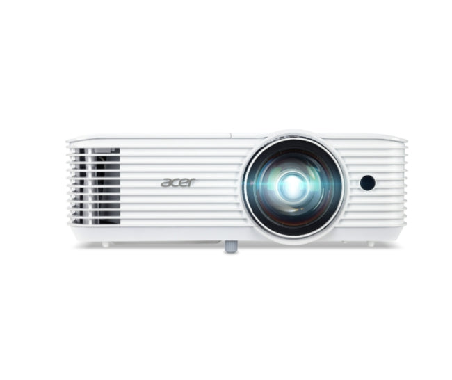 Acer Projector S1387n, DLP, Short Throw 0.5, WXGA (1280x800), 4000 ANSI Lumens, 20 000:1, 1x, HDMI 1.4x2, DC Out (5V/1A, USB-A), Component Video (D-sub), RCA, RJ45, RS232, Audio in/out, Speaker 16W, 3.1 kg, 3Y, White