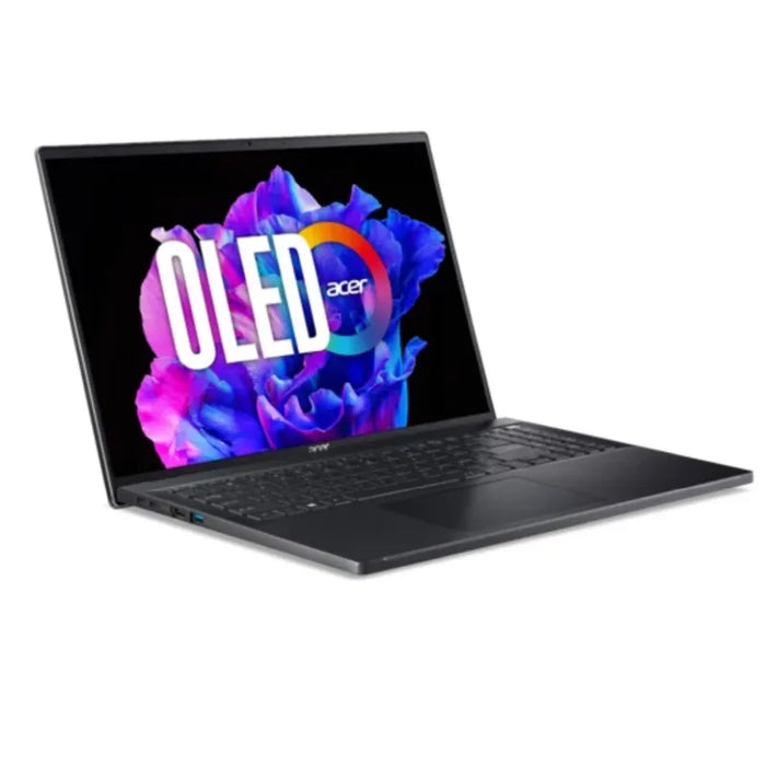 Acer Swift Go 16 Pro, SFG16-71-74R0, Intel Core i7-13620H (up to 4.9GHz, 24MB), 16" CineCrystal 3,2K OLED 120Hz, 16 GB LPDDR5 RAM OB, SSD 1000GB PCIe Gen4, Intel UHD, WIFI6E+BT 5.2, Micro SD, FPR, No Cyrilic, QHD Cam, Win 11 Home 64 bit, Ice Black
