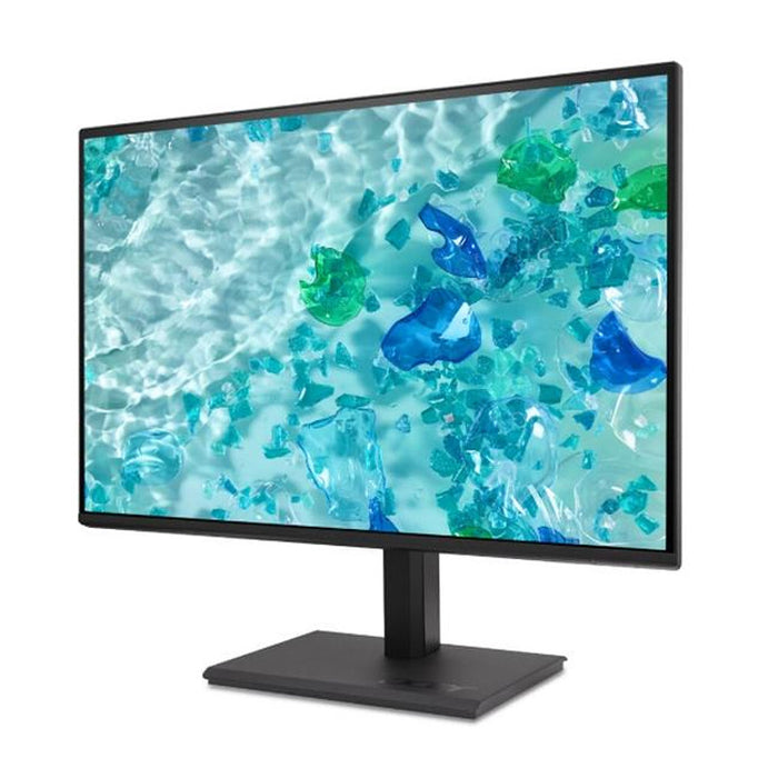 Acer Vero B247YGbmiprx, 23.8" FHD (1920x1080), IPS, 120Hz, 100M:1, 250nits, 4ms (GTG), 99% sRGB, HDMI, VGA, DP, Audio In/Out, Flicker-Less, BlueLightShield, ZeroFrame, Speakers 2x2W, ERGOstand, TUV, Energy Class C, VESA, Black, 3Y