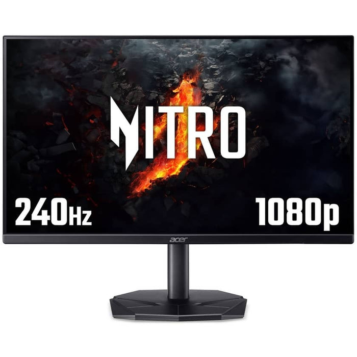 Acer Nitro KG240YW3bmiipx, 23.8'', FHD (1920X1080) IPS, ZeroFrame, FreeSync Premium 240Hz, 1ms/0.5ms GTG, 100M:1, 250nits, 99% sRGB, 2xHDMI, DP, Audio out, Speakers, Tilt, Vesa, Black