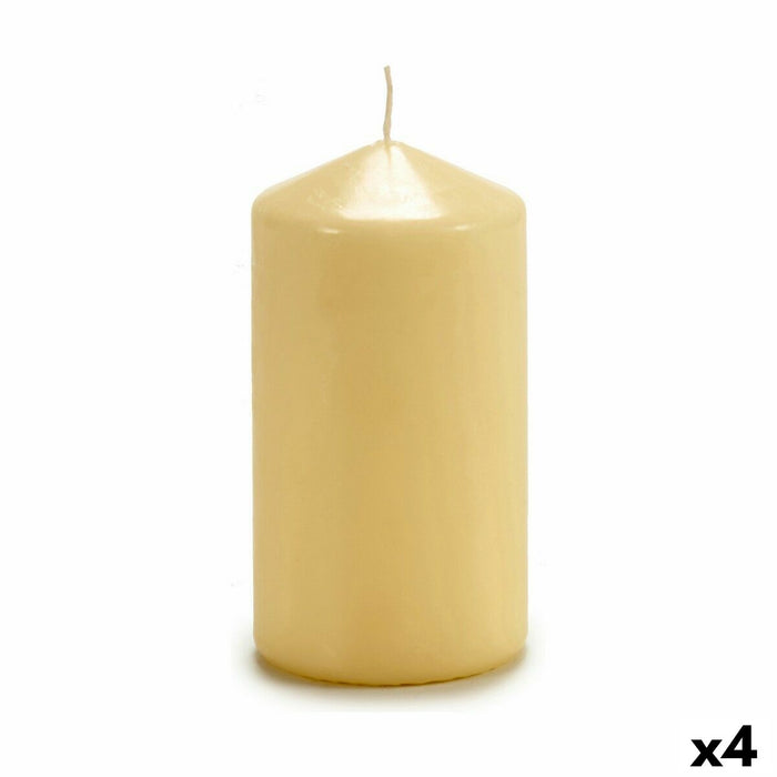 Candle Acorde Cream 7 x 13 x 7 cm (4 Units)