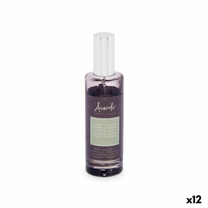 Air Freshener Spray Acorde Bamboo Jasmine 70 ml (12 Units)