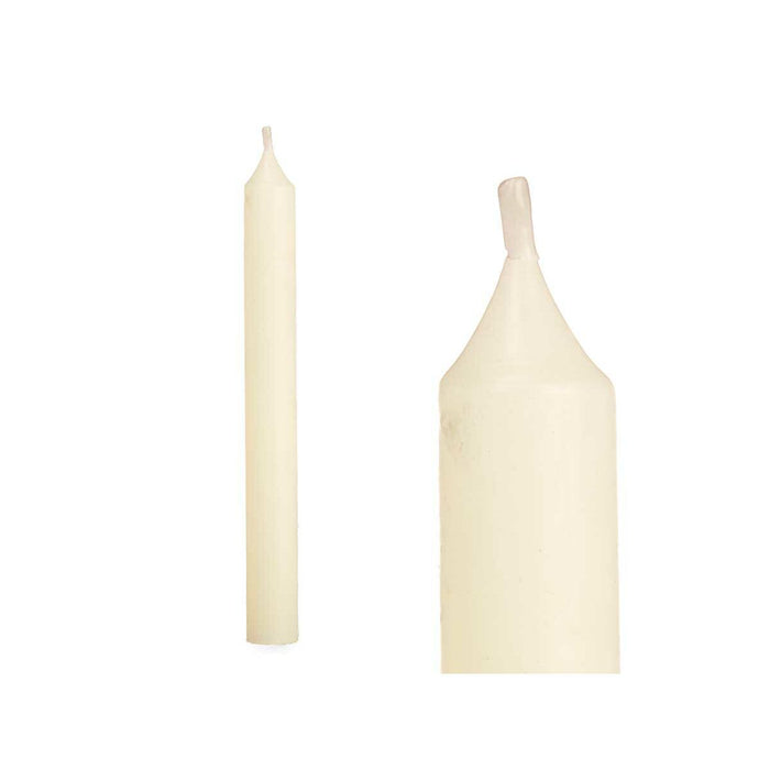 Candle Set Acorde Cream 2 x 2 x 20 cm 8,5 x 21 x 4,5 cm (12 Units)