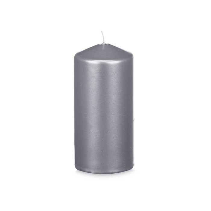 Candle Acorde Silver 7 x 15,5 x 7 cm (12 Units)