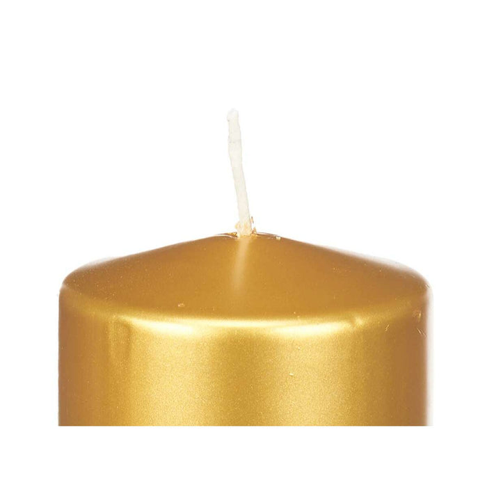 Candle Acorde Golden 9 x 20 x 9 cm (8 Units)
