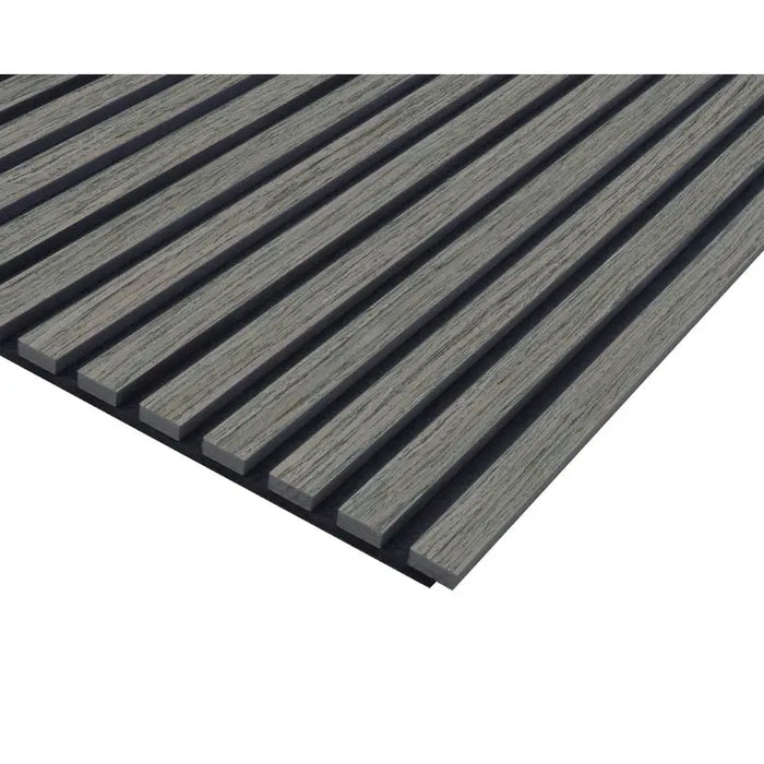 ACOUSTIC PANEL WITH NATURAL VENEER NEUHOFER SILVER OAK 267X57X1.9 CM - Стенни панели<<<Стенни и таванни панели<<<Подови