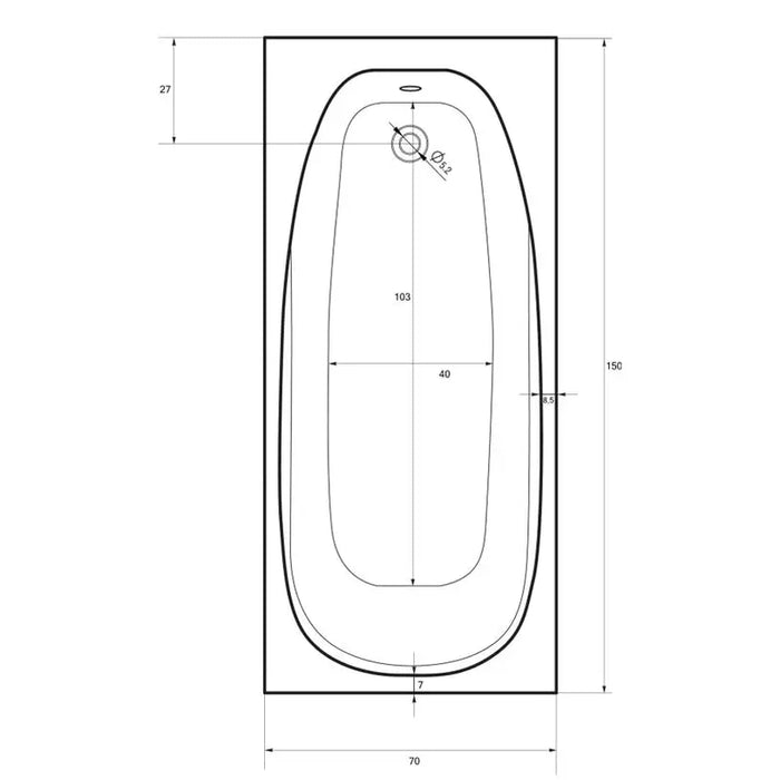 ACRYLIC BATH SANOTECHNIK LINEA - Вани<<<Вани и аксесоари<<<Баня<<<Praktiker