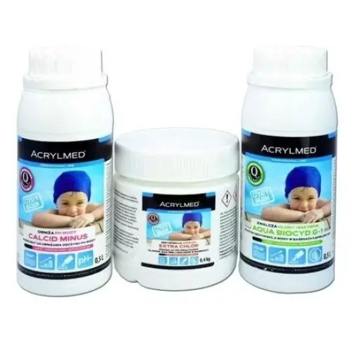 Acrylmed Water care kit - Small pool - Cleaning agentsCHP-SCZ<<<Professional chemistryCHP<<<ActionPL