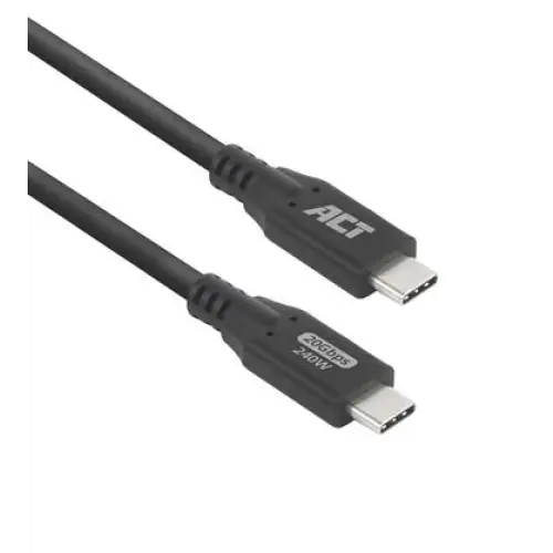 ACT Cable USB-C - USB-C 0.5 m / USB4 20Gbps 240W - Кабели за мобилни