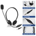 ACT Headphones with microphone 3.5mm jack 2m - Слушалки<<<Компютърна периферия<<<ValiAPI