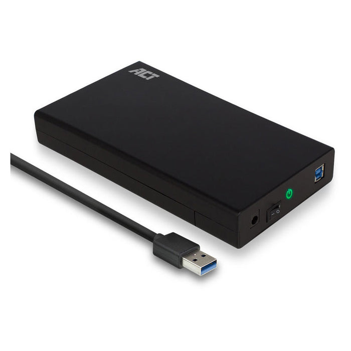 Hard disk drawer ACT AC1405, 3.5", SATA, USB 3.1 Gen1 (USB 3.0), Black