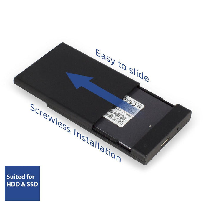 Hard disk drawer ACT AC1215, 2.5", USB 3.0, Black
